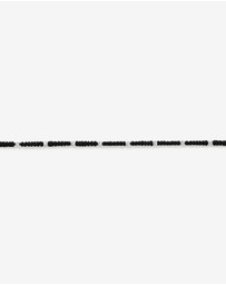 Michael Hill - Black Cord Bead Bracelet in Sterling Silver