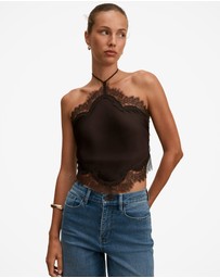 Forever New - Jovie Halter Neck Lace Top