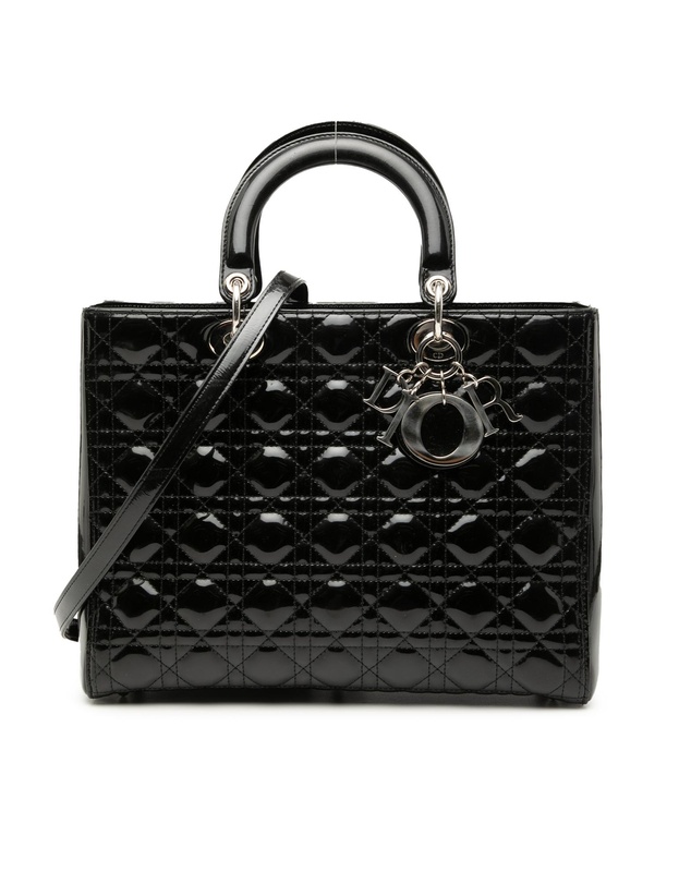 Pre-Loved by Azura Reborn - Pre-Loved Large Patent Cannage Lady Dior