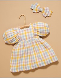 Purebaby - Gathered Dress -Kids-Babies