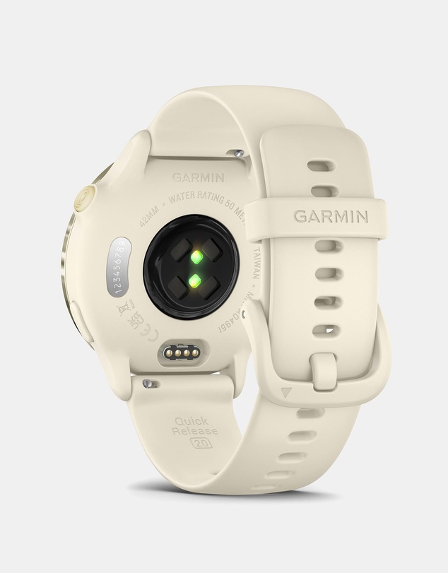 Garmin - Vivoactive 6, Bone/Lunar Gold