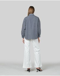 DRICOPER DENIM - Elma Navy Stripe Shirt