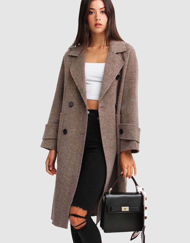 Belle & Bloom - Rumour Has It Oversized Wool Blend Coat