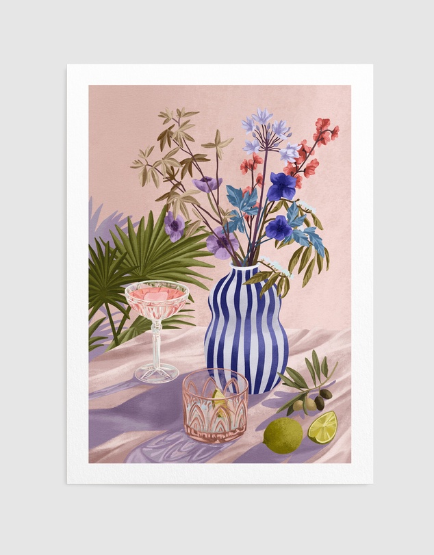 Olive et Oriel - Lilac Summer by Goed Blauw Art Print