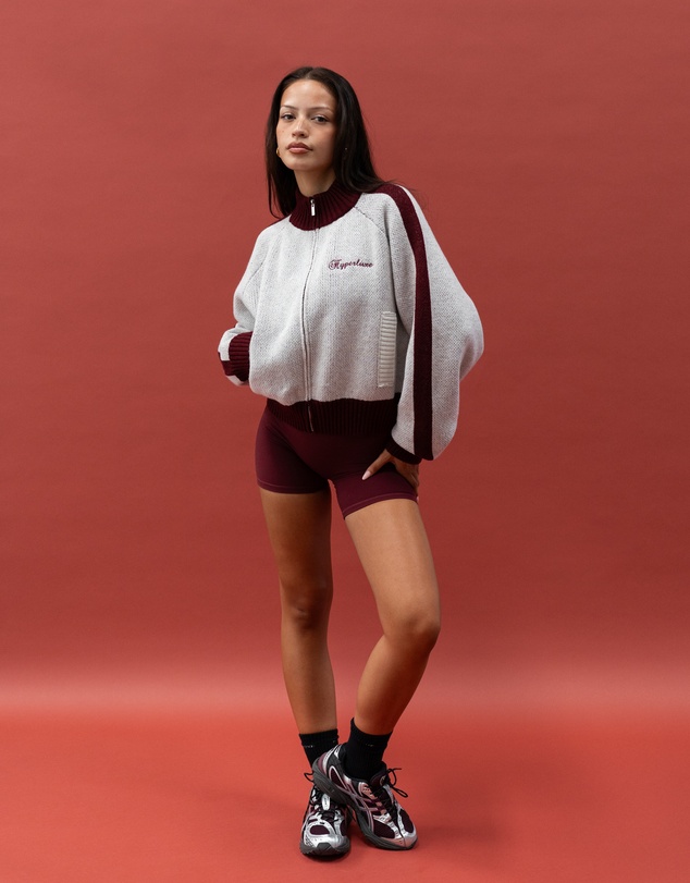 HyperLuxe The Label - Knit Track Jacket