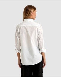Oxford - Ariel Tape Trim Cotton Shirt
