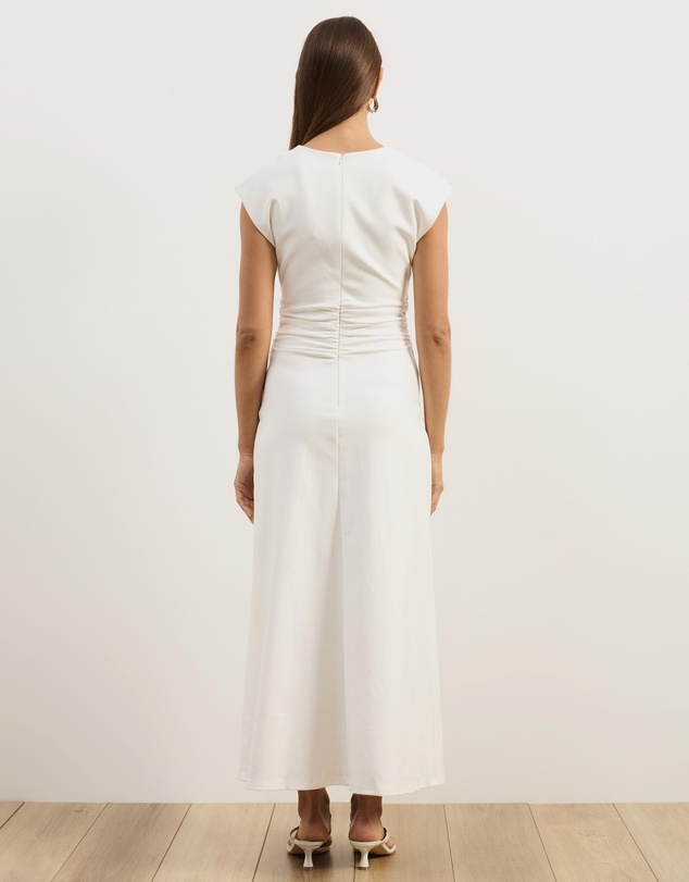 Atmos&Here - Freya V-Neck Ponte Midi Dress
