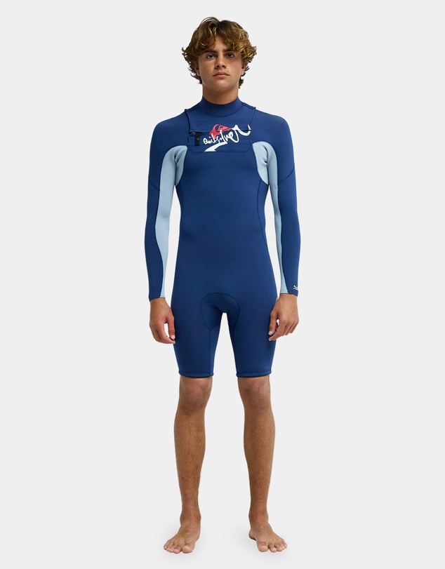 Quiksilver - Mens Young Guns 2/2mm Full Zip Long Sleeve Springsuit