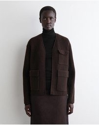 COS - Ribbed Merino Wool Utility Cardigan