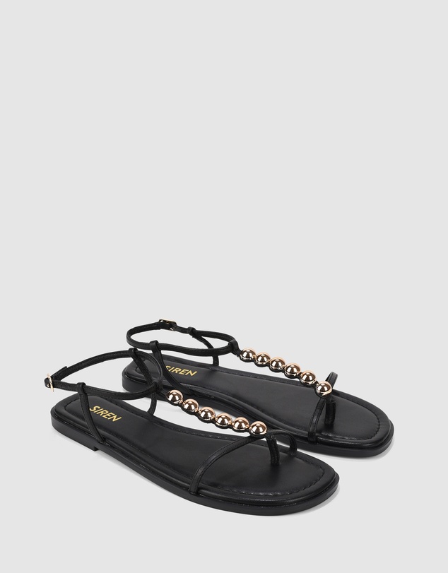 Siren - Meagan Strappy Flat Sandal