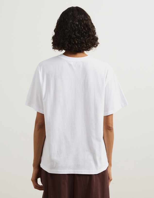 Atmos&Here - High V-Neck Organic Cotton Short Sleeve T-Shirt