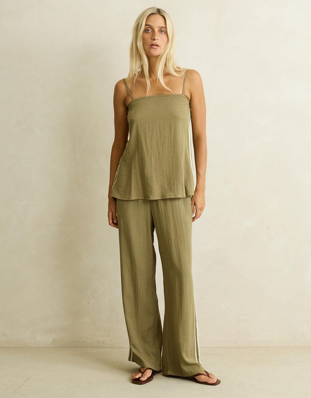 Rhythm - Linen Lace Track Pants