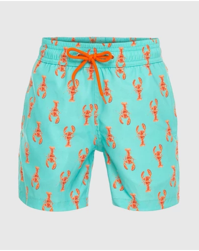 Tolu Australia - Boys Swim Shorts With Fun Lobsters