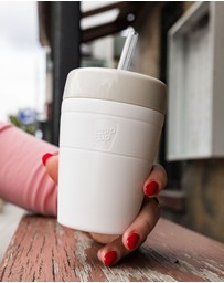 KeepCup - Helix Cold Cup 12oz Reusable Coffee Cup with Straw