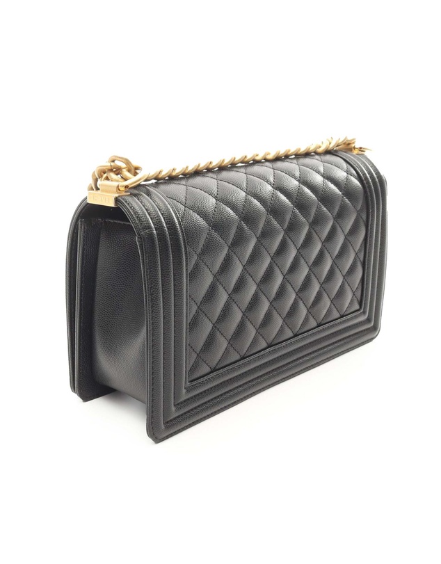Pre-Loved by Azura Reborn - Pre-Loved Medium Quilted Caviar Boy Flap