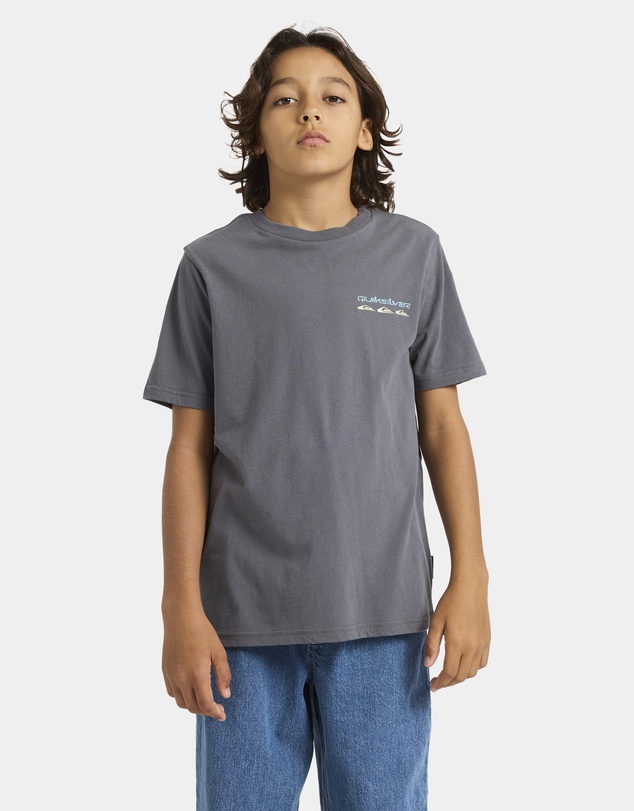 Quiksilver - Boys 8 to 16 Stacked Line Up T-Shirt