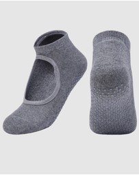 High Heel Jungle - Peek Yoga Pilates Grip Socks - 3 Pack