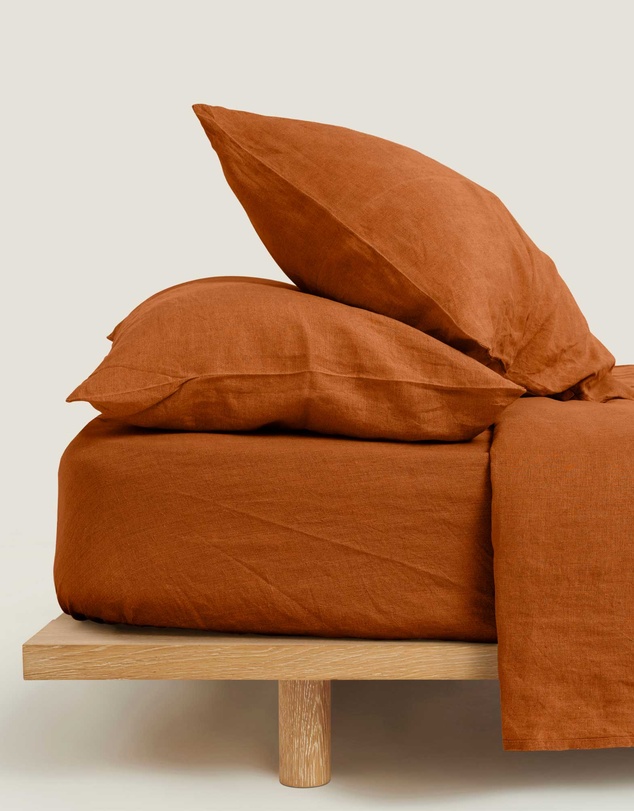 Carlotta + Gee - 100% Linen Fitted Sheet