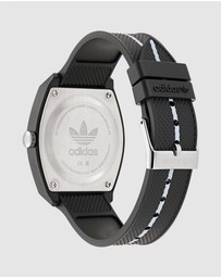 adidas Originals - Project Two Graphic38mm Black Resin Watch