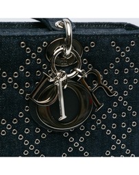 Pre-Loved by Azura Reborn - Pre-Loved Medium Denim Cannage Eyelet Lady D Joy
