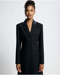 Lover - Salom Contrast Collar Suiting Coat
