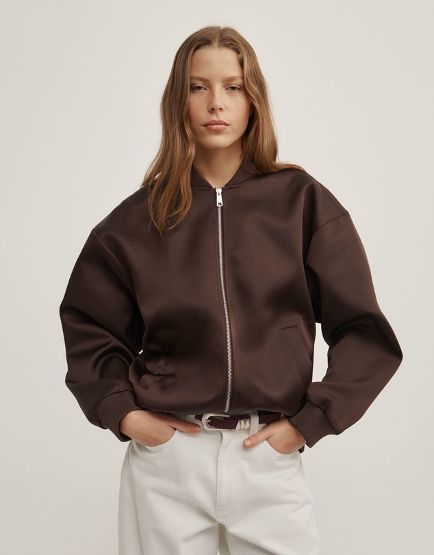 Witchery - Satin Bomber Jacket