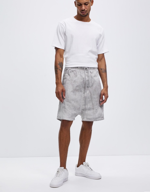 Surrounded By Ghosts - The Garnet Denim Drawstring Shorts