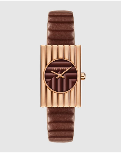 Ted Baker - Ottolee 23mm Bordeaux Leather Strap Watch