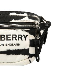 Pre-Loved by Azura Reborn - Pre-Loved Zebra Print Nylon Logo Cannon Belt Bag