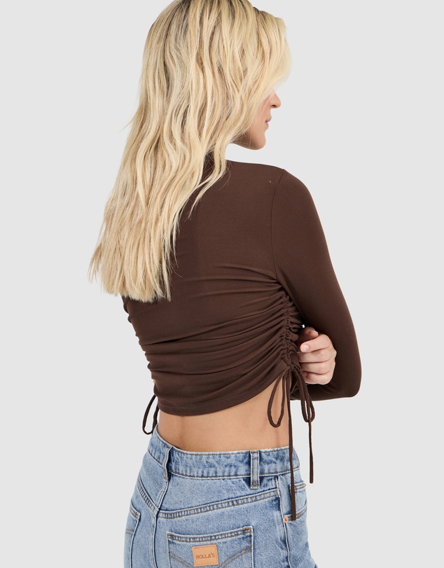 Rolla's - Selena Rouched Long Sleeve Top