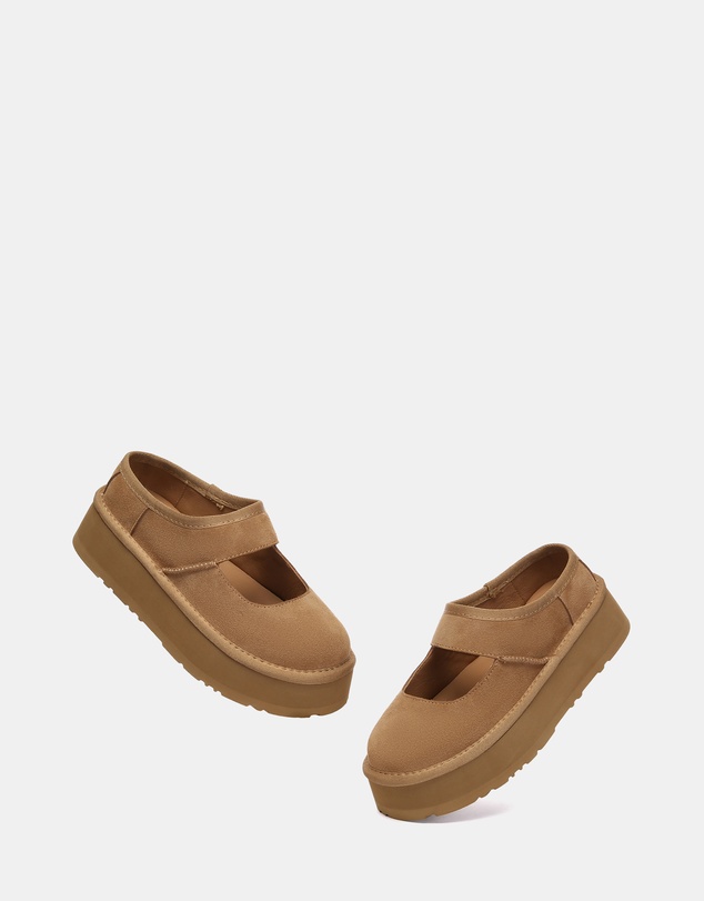 EVERAU - EverAU Ugg Moana Cow Suede Upper Loafer Oxfords Flats