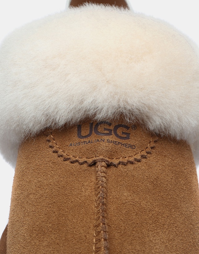 EVERAU - Australian Shepherd Ugg Waffle Platform Cow Suede Upper House Shoes