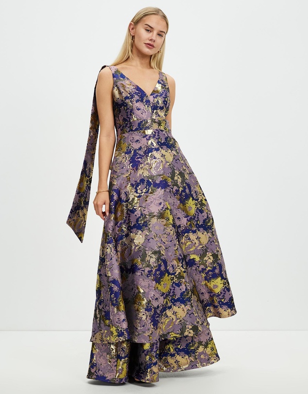 Romance by Honey and Beau - Bria Bow Maxi Dress