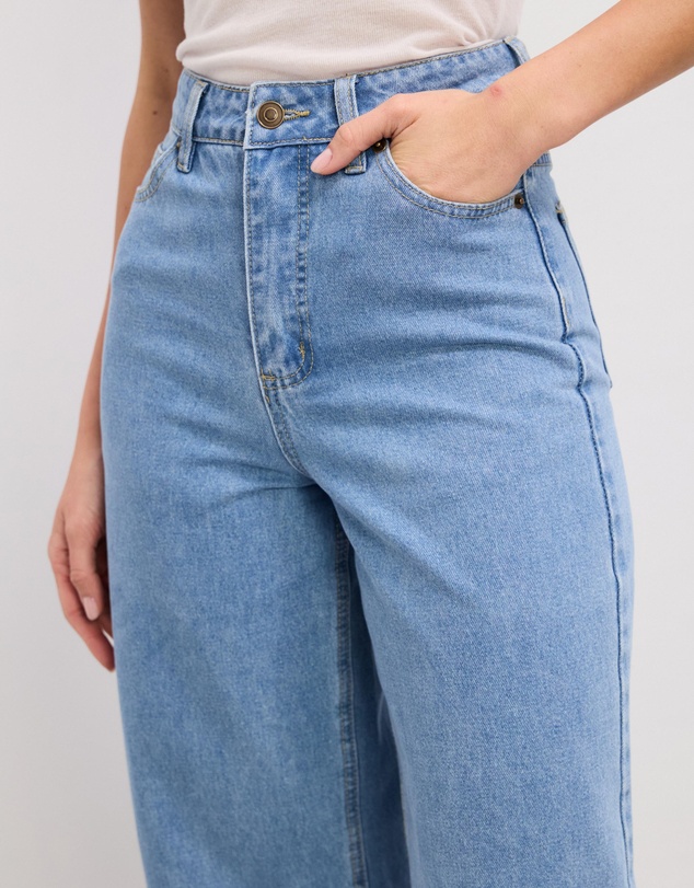 The Fated - Sarah Cropped Straight Wide Jeans
