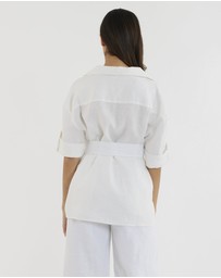Amelius - Jade Oversized Linen Shirt