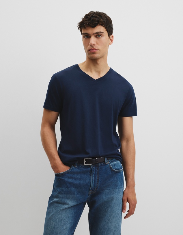Country Road - Pima Cotton V-neck T-shirt