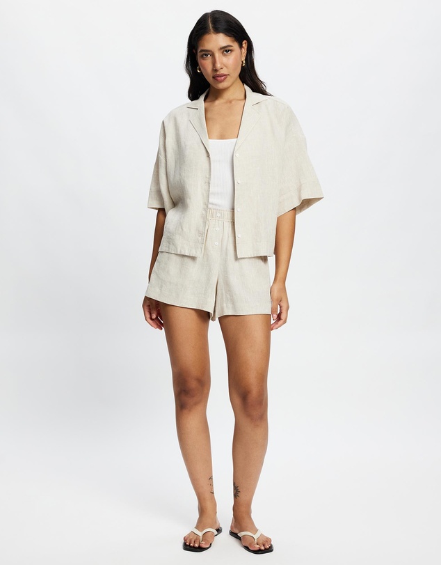 White By FTL - Bay Linen Shirt