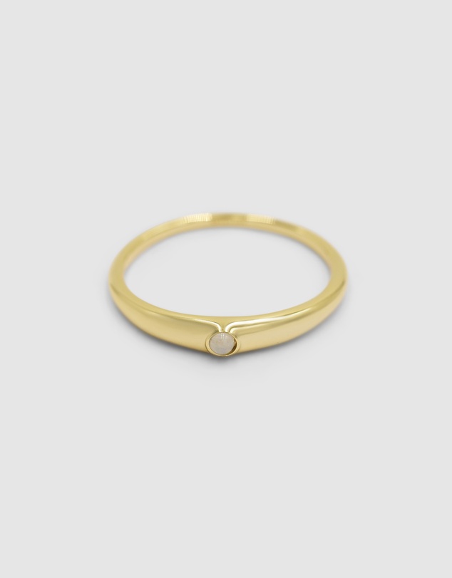 Brie Leon - Ada Slim Moonstone Ring