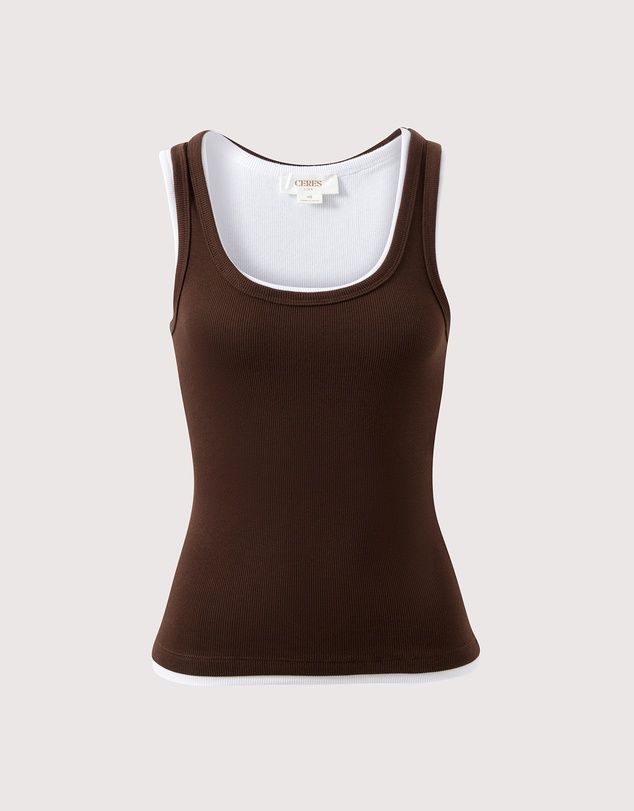 Ceres Life - Skylar Layered Rib Tank