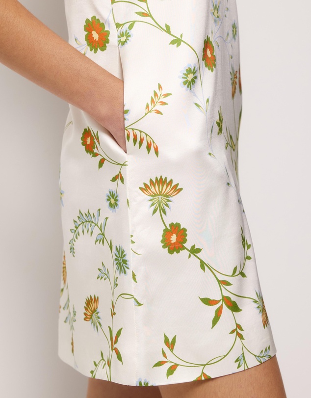 AERE - Tarsha Satin Shift Mini Dress