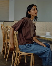 Ceres Life - Rainey Pleat Sleeve Tee