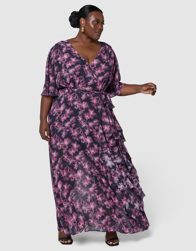 Pink Dusk by Curve Project - Roulette Maxi Dress