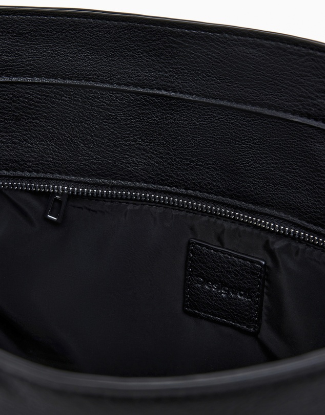 Desigual - Medium embroidered faux leather bag