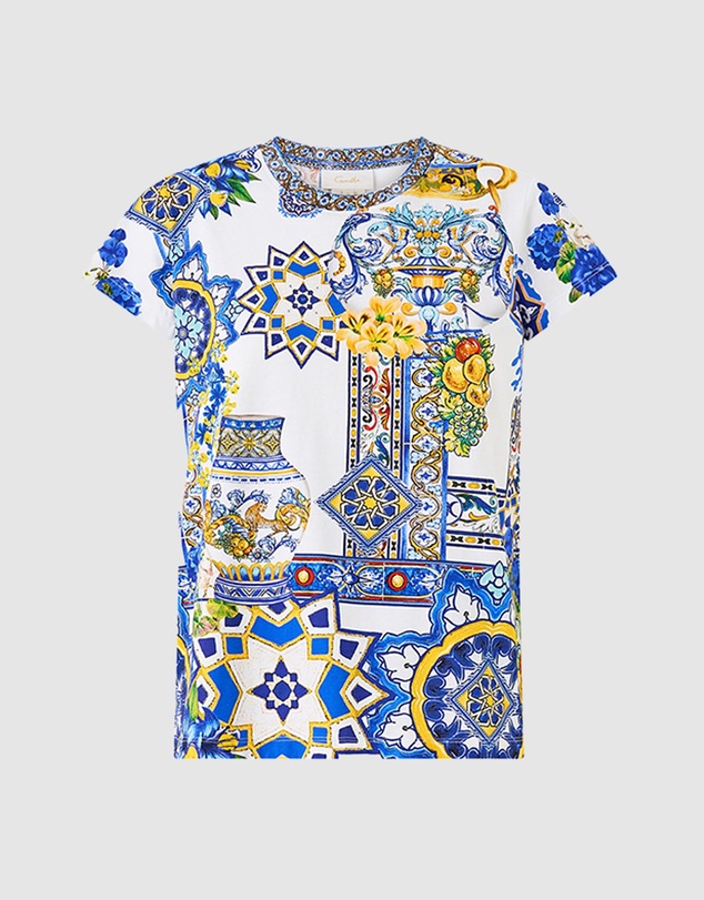 Camilla - Slim Fit Round Neck T-Shirt