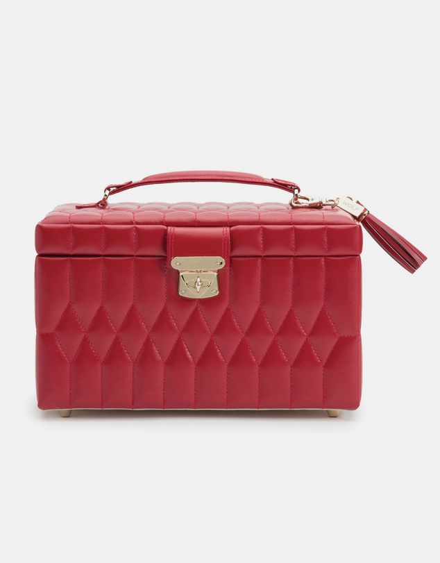 Wolf - Wolf Caroline Medium Jewellery Case Red