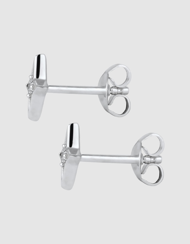 Kuzzoi - ICONIC EXCLUSIVE - Crystal Star Stud Earrings in 925 Sterling Silver
