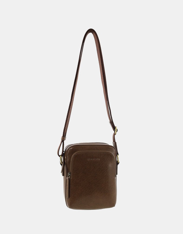 Pierre Cardin - Pierre Cardin Men's Leather Classic Crossbody Bag