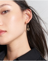 Karen Walker - Sun & Moon Earrings with 2 x 5mm Teardrop Freshwater Pearls