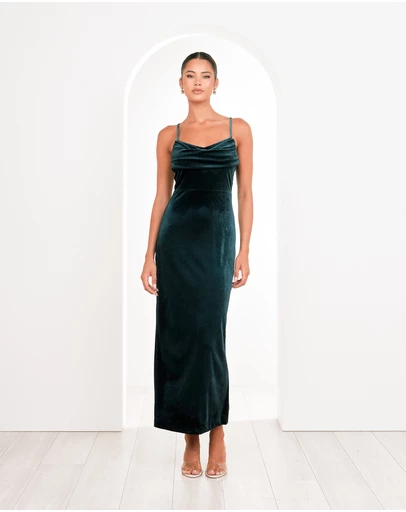 Pilgrim - Berlin Cowl Neck Velvet Gown