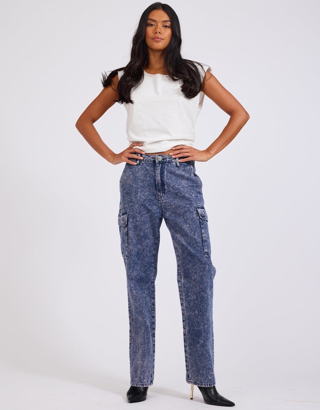ONE TEASPOON - Purple Rain Cargo Motion Denim Jeans
